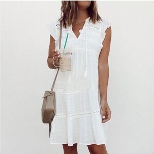 NWT Made With Love Adorable white summer dress Size XL